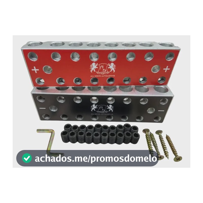 Bloco Distribuidor As 8x8 16via Barramento Fixa Até 70mm Par