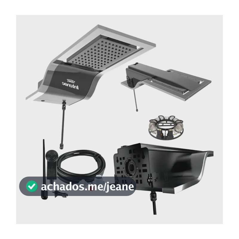 Chuveiro Ducha Fame Intense Eletrônico Potente Aquecimento Cor Black Chrome Potência 7.8 Kw