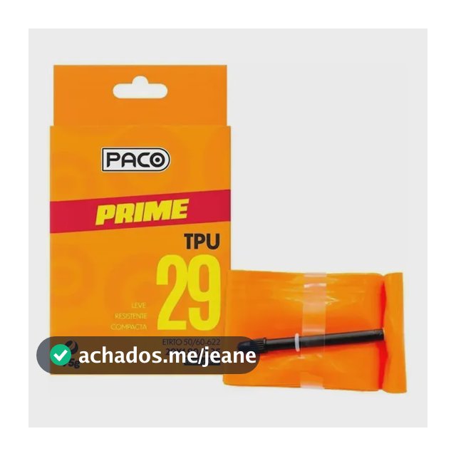 Camara De Ar Paco Prime Aro 29 Tpu Presta 65mm Super Leve