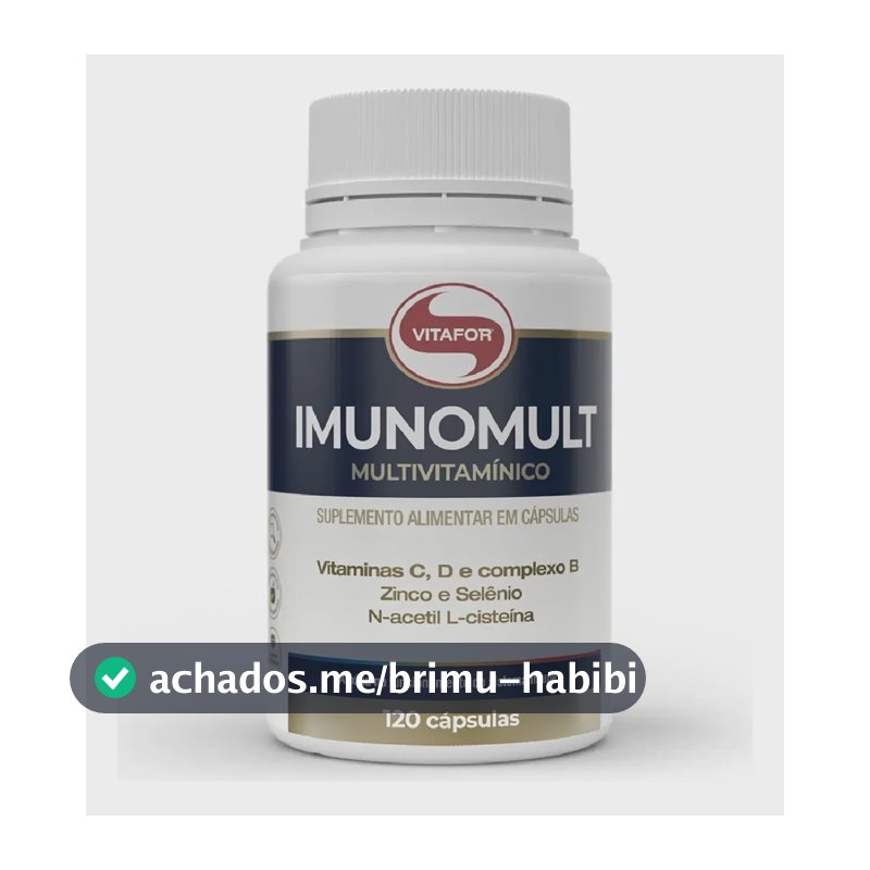 Suplemento Multivitamínico Imunomult 120 Cápsulas Vitafor Sem Sabor