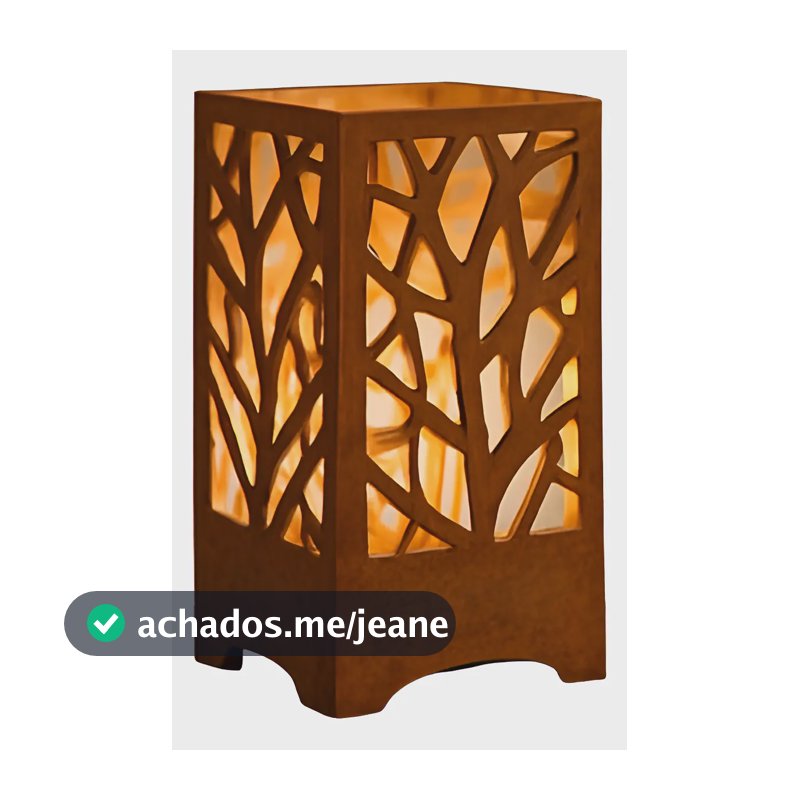 Abajur Luminária Mesa Cabeceira Decorativo Abajour Marrom Marrom