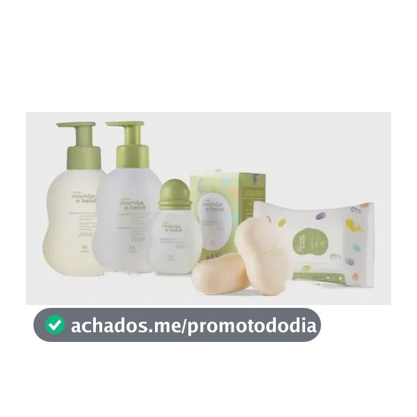 Kit Mamãe E Bebê Natura - Recém-nascido Verde-claro