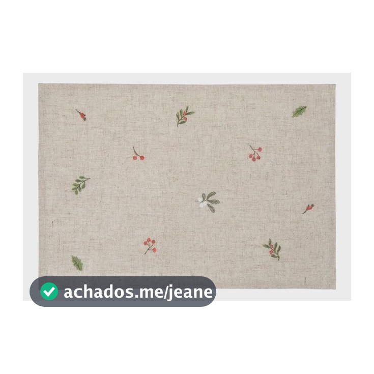 Lugar Americano Botanic 50 X 35 Cm Tro Home Style Marrom-claro