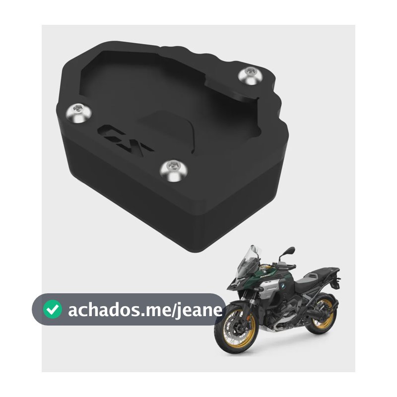 Base Alongado Extensora Alto Pezinho Bmw R1300gs R1300 Gsa Preto