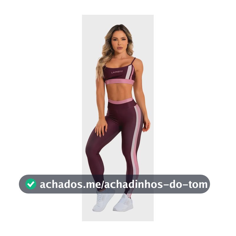 Conjunto Fitness Feminino Calça E Top - Laonefit Virtuosa Conjunto Estampado M
