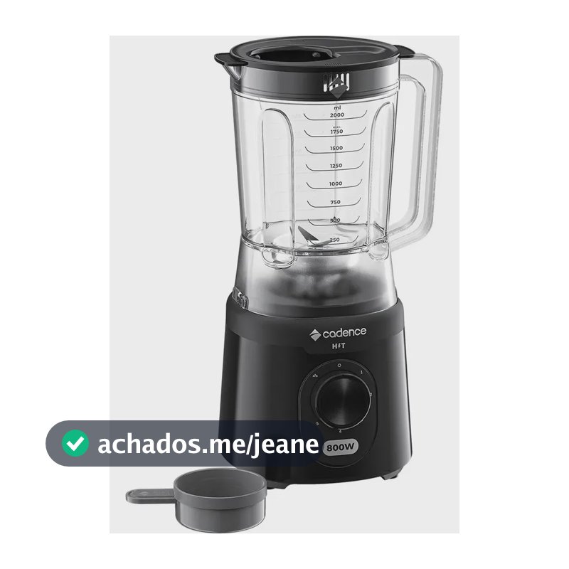 Liquidificador Hit LIQ200 2,5l 800W Preto Cadence