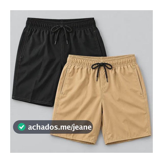 Kit 2 Shorts Tactel Elastano Masculino Crossfit Corrida Leve