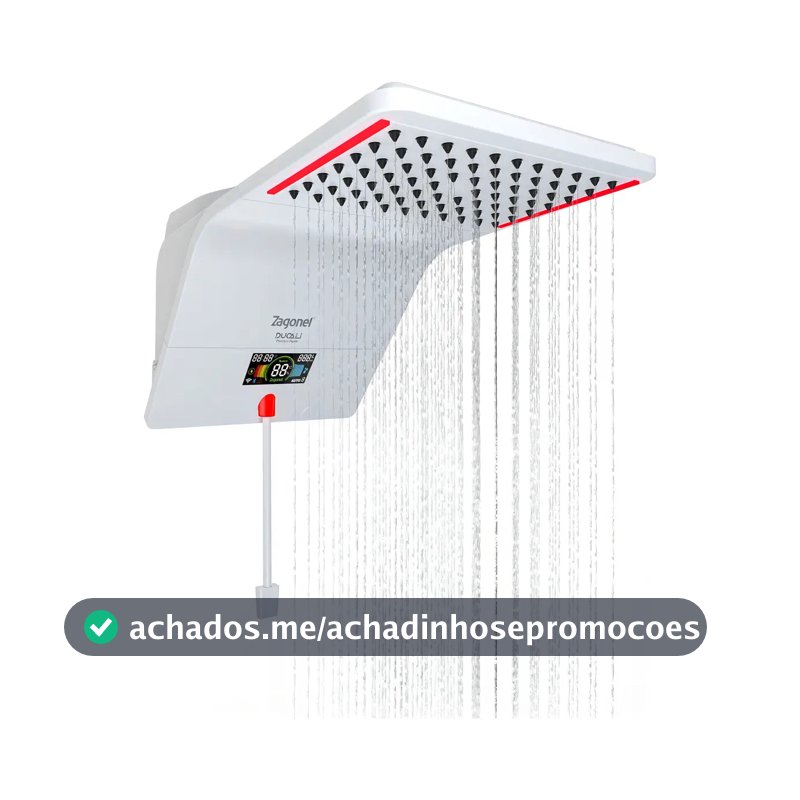 Chuveiro Eletrônico Zagonel Ducali Premium Digital 5500W Branco