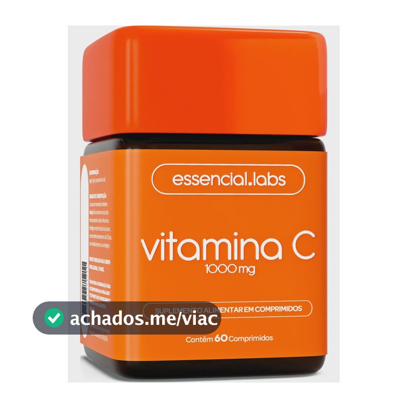 VITAMINA C 1000mg - Fórmula Concentrada e 100% PURA - 60 Doses