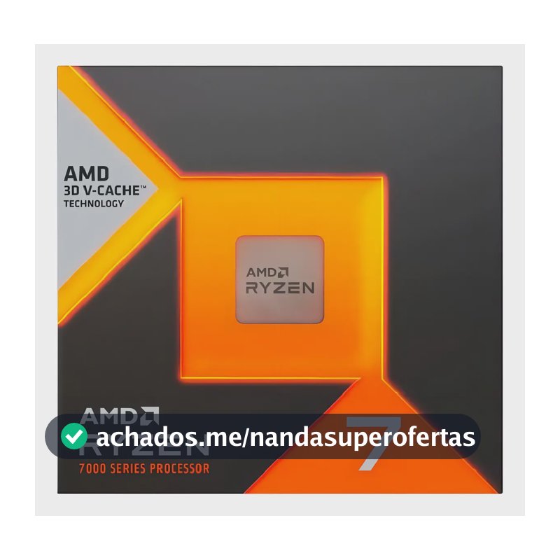 Processador AMD Ryzen 7 7800X3D 4.2GHz (5.0GHz Max) AM5
