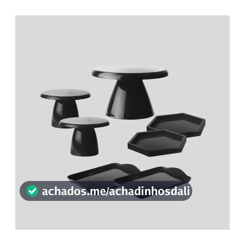 Kit 1 Boleira Slim , 2 Mini Cake, 2 Band 20x13, 2 Sextavada Preto