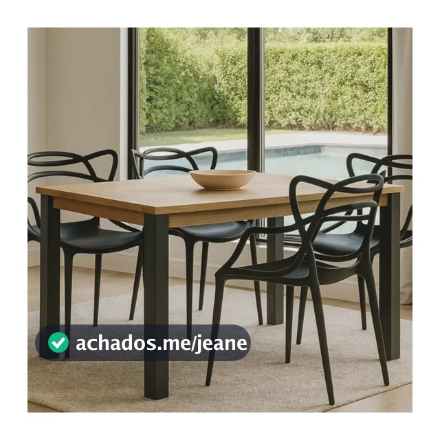 Conjunto Sala De Jantar 1 Mesa 4 Cadeiras Allegra Em Promoçã