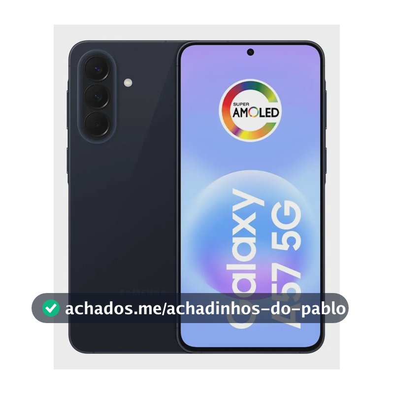 Celular Samsung Galaxy A57 5g 128gb, 8gb Ram, Câmera 50mp, Ip68, Super Amoled 6.7 , Recursos Ai - Azul-escuro