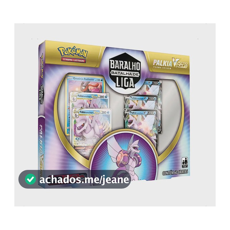 Pokémon Box Baralho Batalha De Liga Palkia V-astro Nível 3