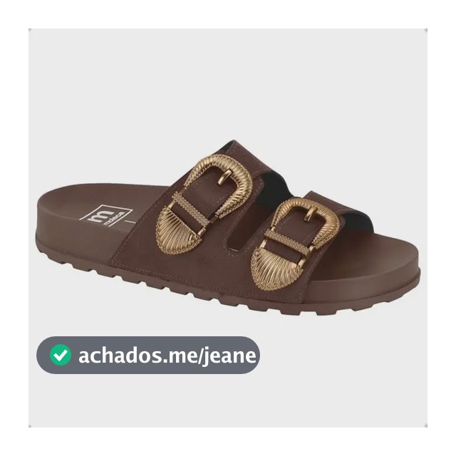 Chinelo Moleca Papete Birken Moda Camurça Flex Fivela Luxo