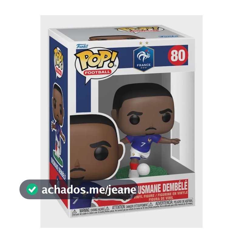 Boneco Funko Pop! de Futebol França Ousmane Dembélé