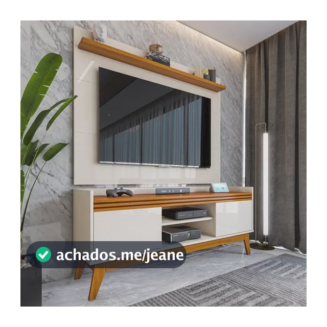 Rack Ripado 2 Portas Com Painel Para Tv50 Polegadas Astúrias