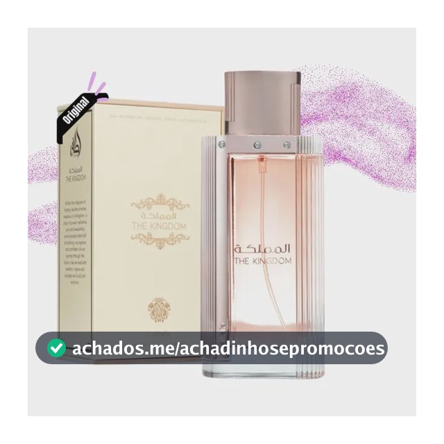 Perfume Árabe Feminino The Kingdom Lattafa 100ml Original Nf