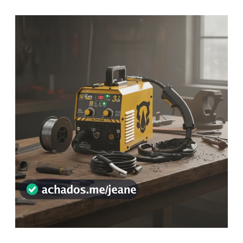Máquina Inversora De Solda  Mig Sem Gás Tig Mma 220v Amarelo 220v