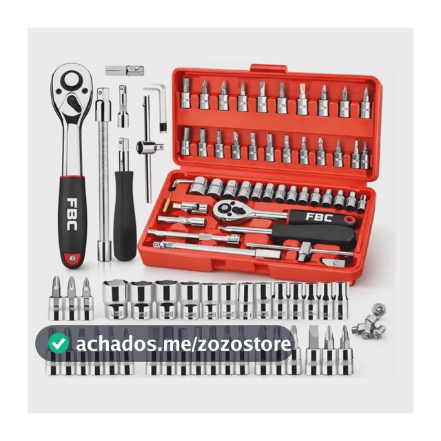 Kit 46 Pcs Chave Catraca Jogo De Soquetes Torx Ferramentas Vermelho