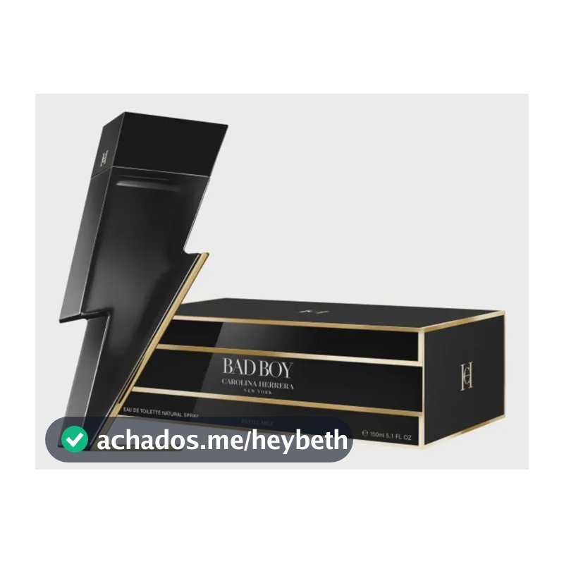 Carolina Herrera Bad Boy Edt Refilavel - Perfume Masculino 150ml