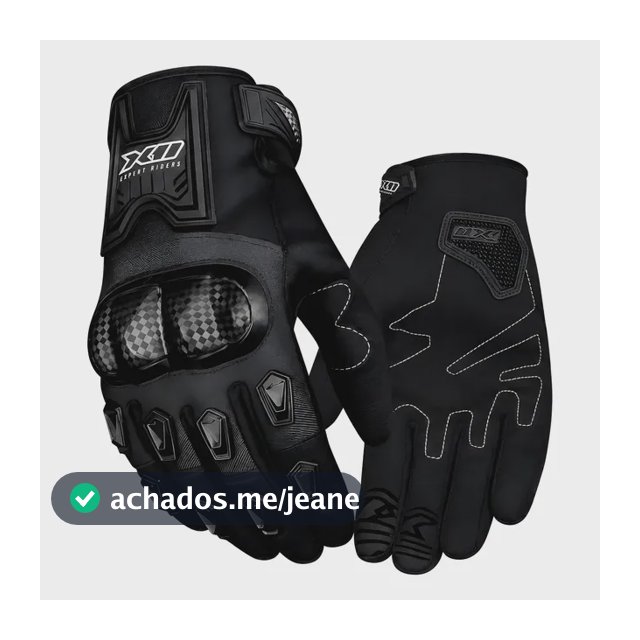 Luva Motociclista Blackout 2 X11 C/ Proteção E Touch Screen