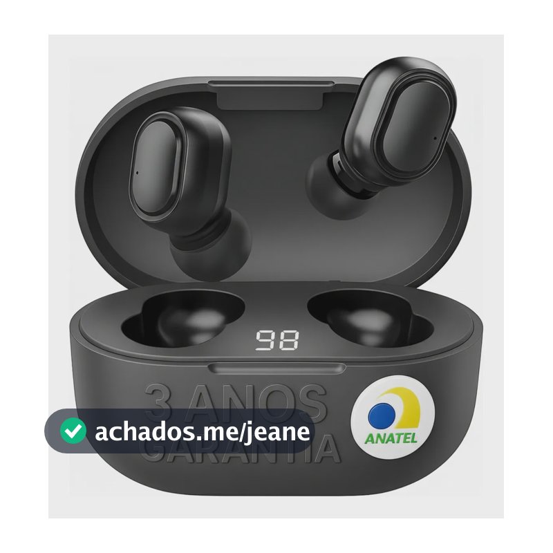 Fone Ouvido Sem Fio Bluetooth Para Xiaomi Samsung Motorola Preto