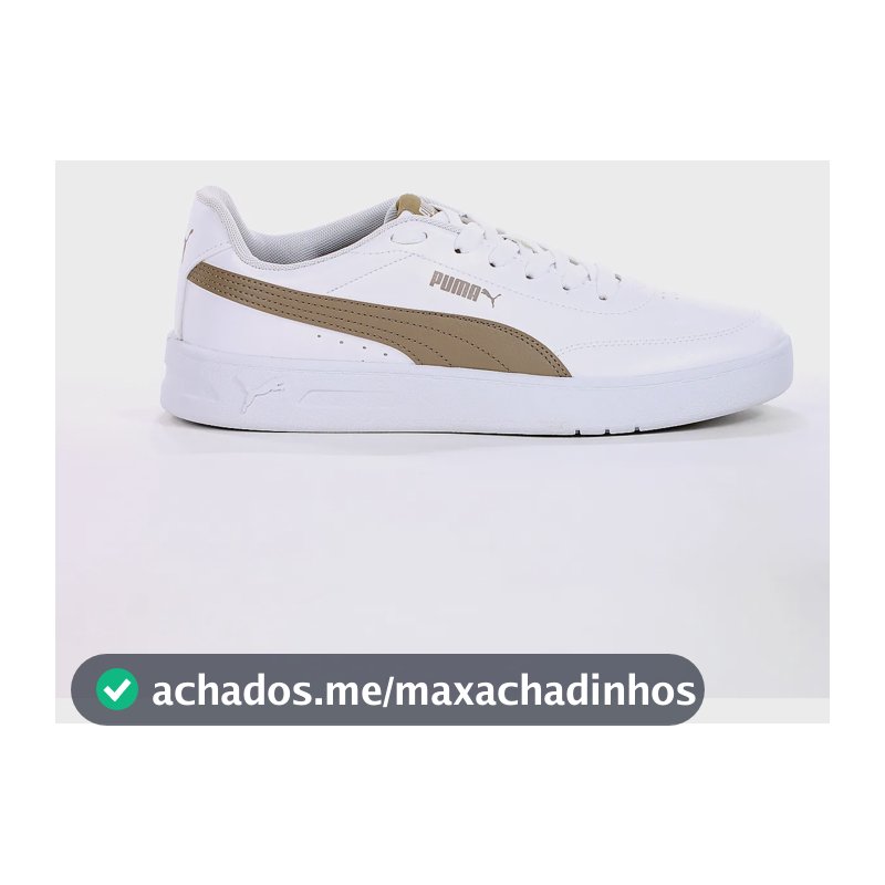 Tênis Puma Court Classic Clean Bdp E Conforto Dia A Branco Branco 42 Br