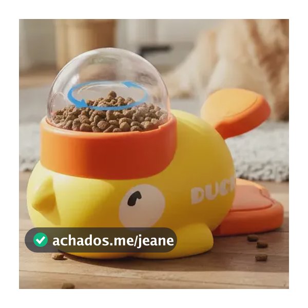 Alimentador Lento para Cães Jambo Pet Patisco P Amarelo