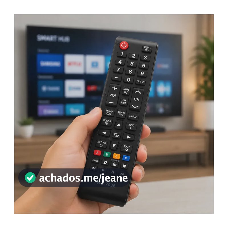 Controle TV Samsung Smart Hub Alta Qualidade Compatível vários modelos Ellesty