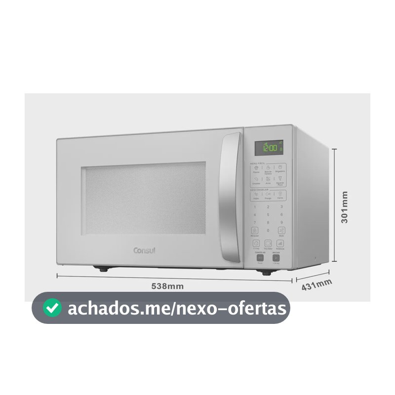 Micro-ondas Consul 32L Branco com Menu Fácil - CMS46AB