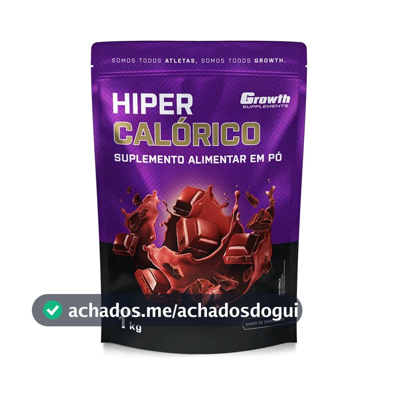 Hipercalórico 1kg Growth Supplements - Sabor Chocolate