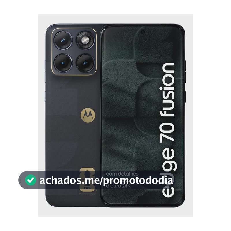 Smartphone Motorola Edge 70 Fusion 5g Fifa World Cup Collection - 256gb 8gb Ram + 16gb Ram Boost, Camera 50mp Sony Lytia 710, Tela 1.5k Extreme Amoled - Grafite