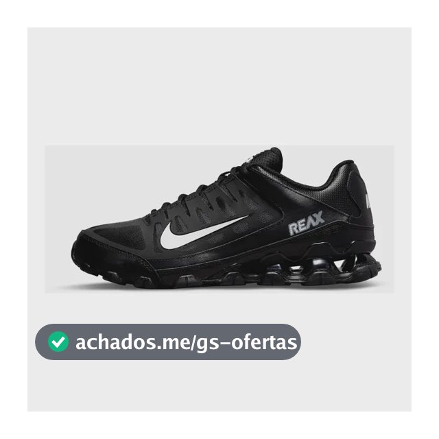 Tênis Nike Reax 8 Tr Masculino Preto/branco 40 Br