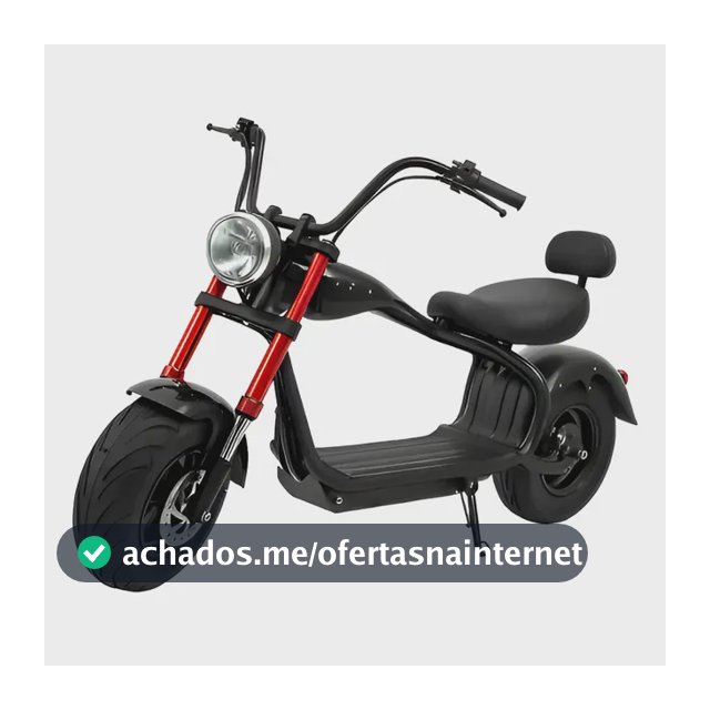Bicicleta Elétrica Oasis Oih-6725 900w 45km/h Autonomia Preto