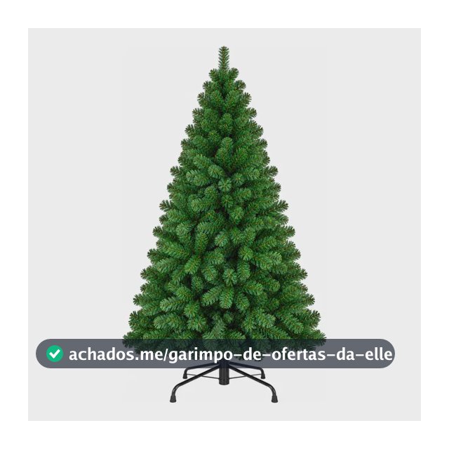 Árvore De Natal Pinheiro Canadense 2,10m 1200 Galhos Verde Verde