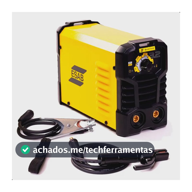Máquina de Solda Inversora ESAB Bantam 3.2 Bivolt 110v/220v