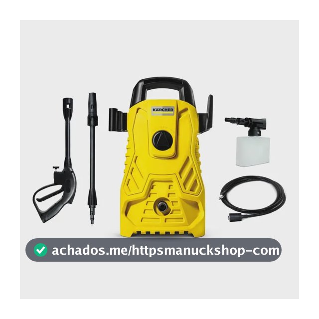 Lavadora de Alta Pressão Kärcher Compacta 1.500 PSI/Libras 1400W 300L/h com Aplicador de Detergente e Lança Regulável 220v