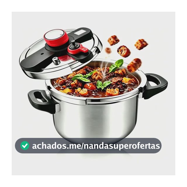 Panela De Pressão Indução E Gás De Aço Inoxidável 4 Litros