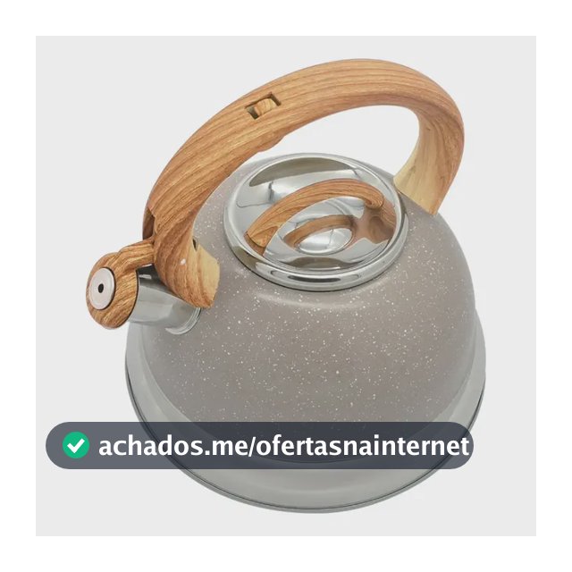 Chaleira Com Apito Brinox 2,7 L Roma Areia