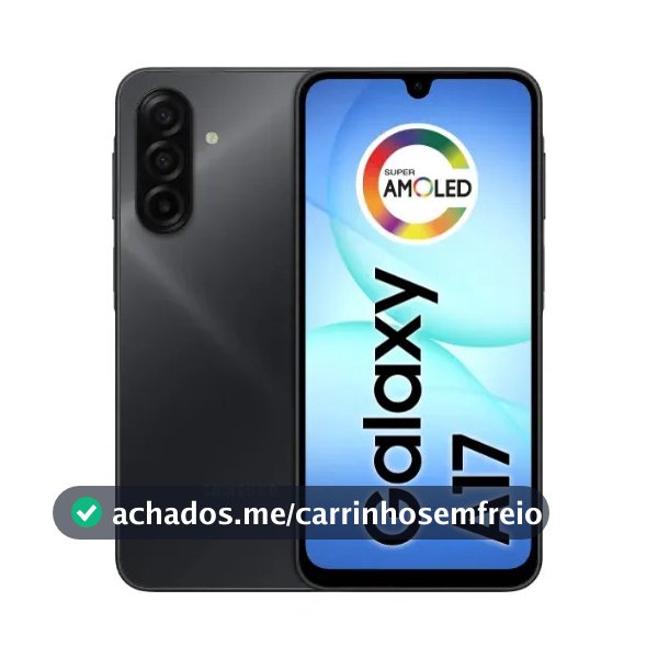 Celular Samsung Galaxy A17 Com Ia, 128gb, 4gb Ram, Câm De 50mp, Tela De 6.7", Nfc, Ip54 - Preto
