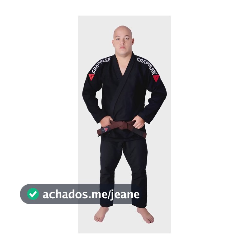 Kimono Jiu-jitsu Judo Grappler + Faixa !!! Cor Preto Tamanho A3 1,80 A 1,89 Metros