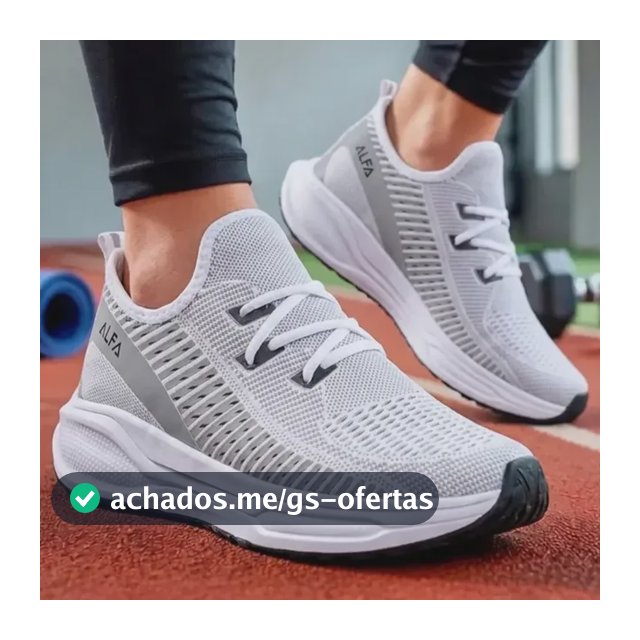 Tênis Feminino Academia Casual Confortável Mega Promoção Branco 35,0 Br