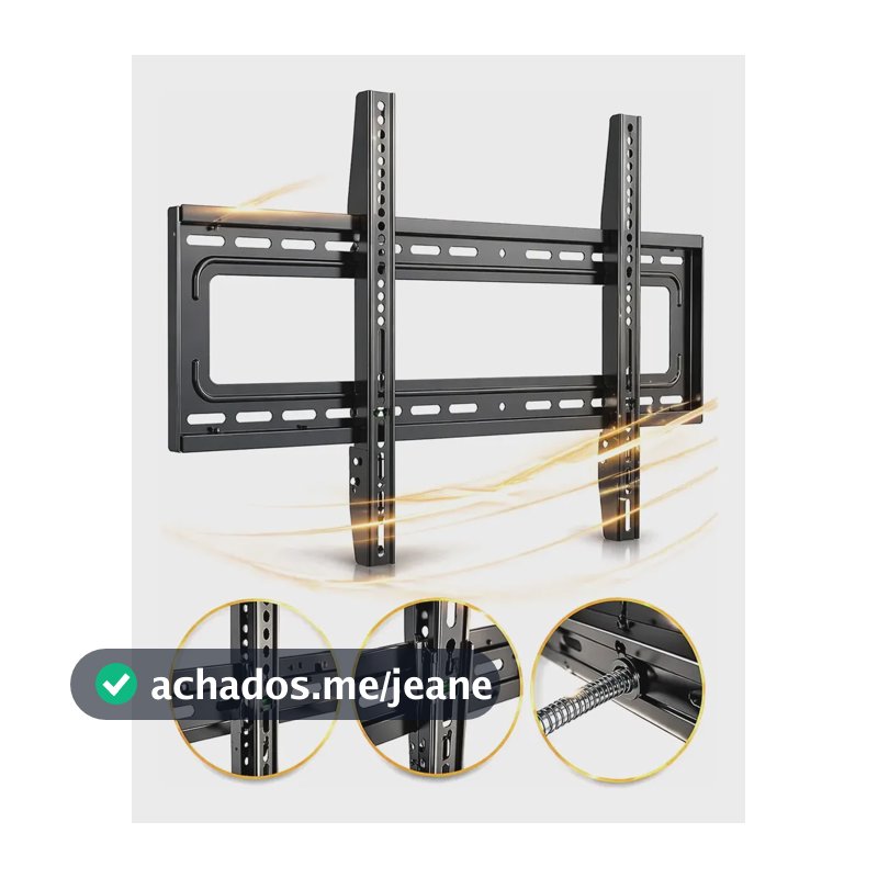 Suporte P/ Tv Parede Painel Fixo 30 - 75 85 Polegadas 70kg Preto