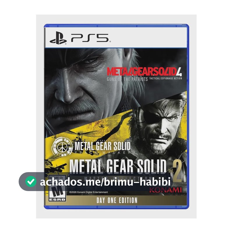 Jogo Metal Gear Solid Master Collection Vol 2 Ps5 Fisico