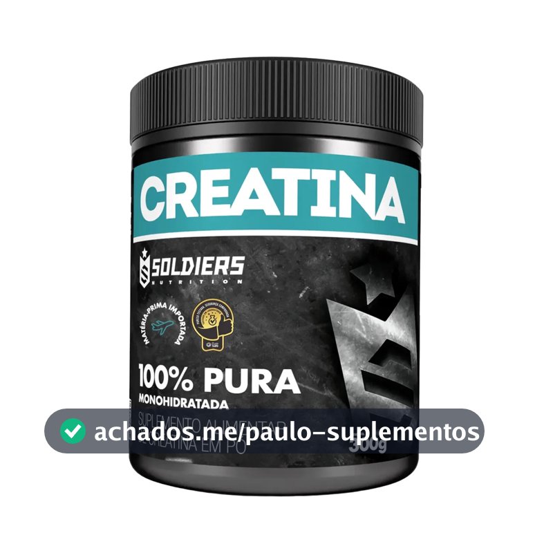 Creatina Soldiers Nutrition em pó Sem sabor x 300g