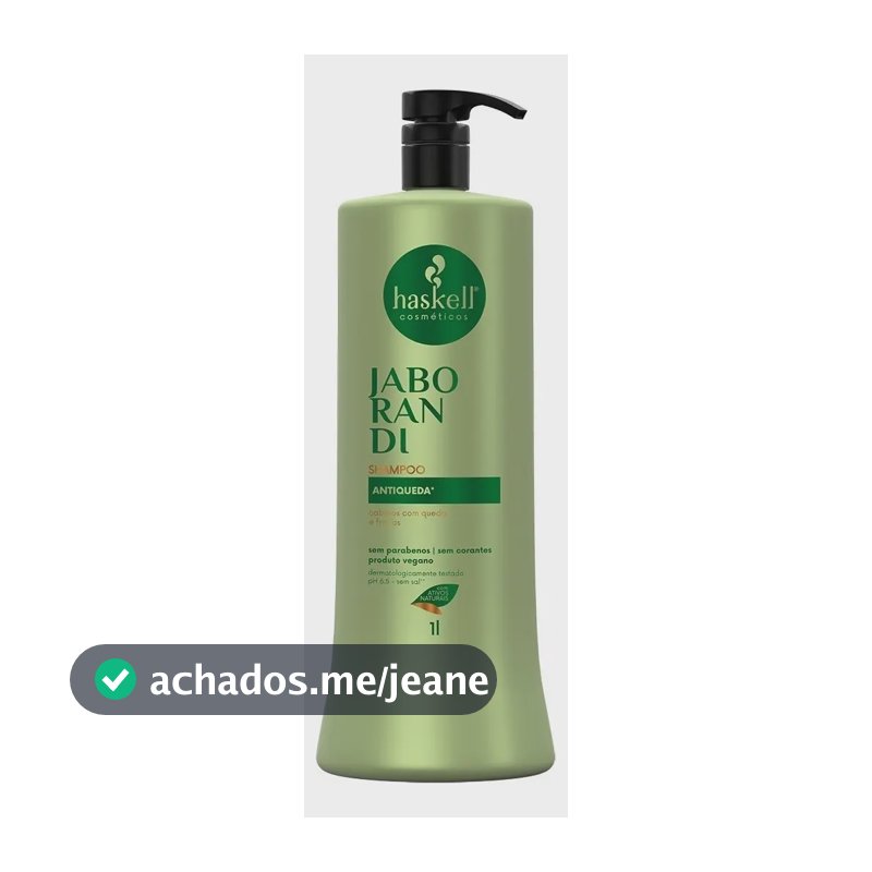 Shampoo Jaborandi Para Cabelos Oleosos 1 Litro Haskell