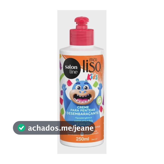 Creme De Pentear Meu Liso Kids Infantil Salon Line 250ml