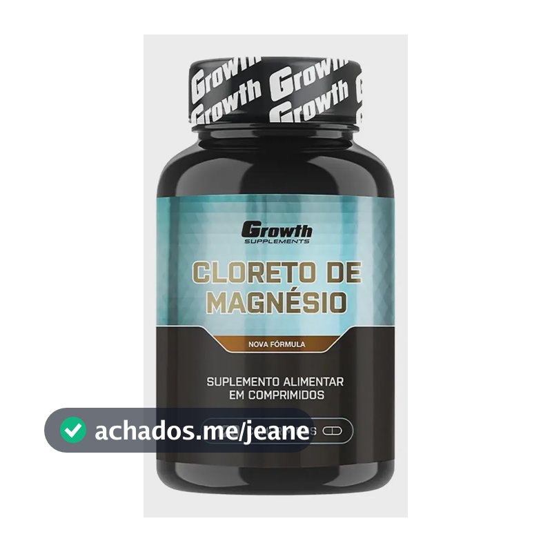 Cloreto De Magnésio (120 Comp) - Growth Supplements Sabor Sem Sabor