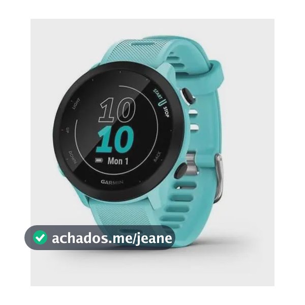 Relógio Garmin Forerunner 55 Azul Com Monitor Cardíaco Cor Azul-turquesa